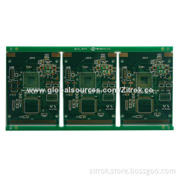 Double-sided PCB with Minimum Hole Size 0.5 mm, Used for Medical